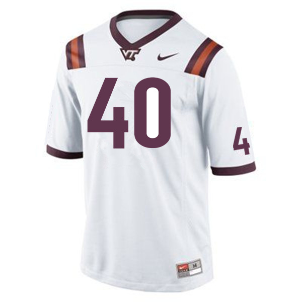 Men #40 Emmanual Belmar Virginia Tech Hokies College Football Jerseys Sale-Maroon